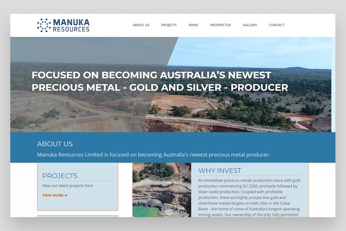 Manuka homepage